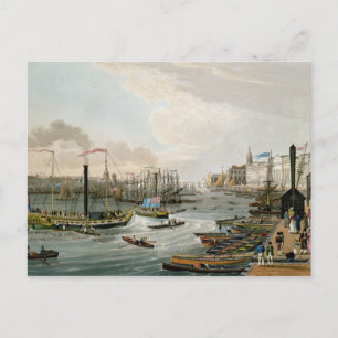 A View of London Bridge and the Custom House Postcard