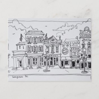 A View Of M Street In Georgetown  Washington Dc. Postcard by takemeaway at Zazzle