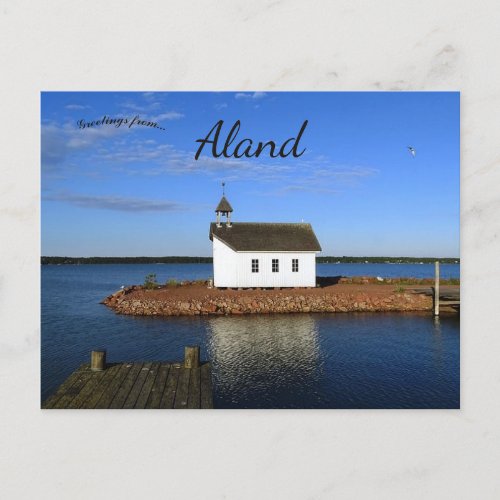 A View of Mariehamn Aland Postcard