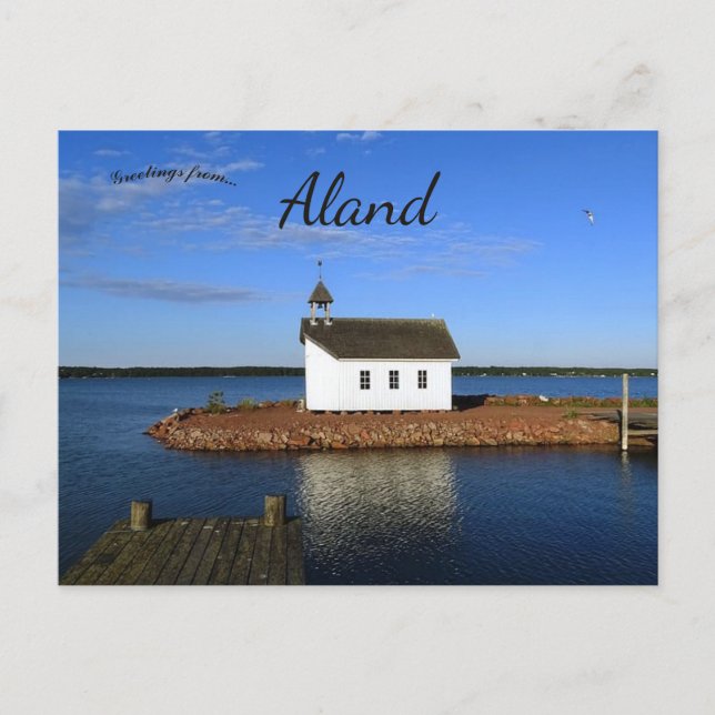 A View of Mariehamn Aland Postcard (Front)