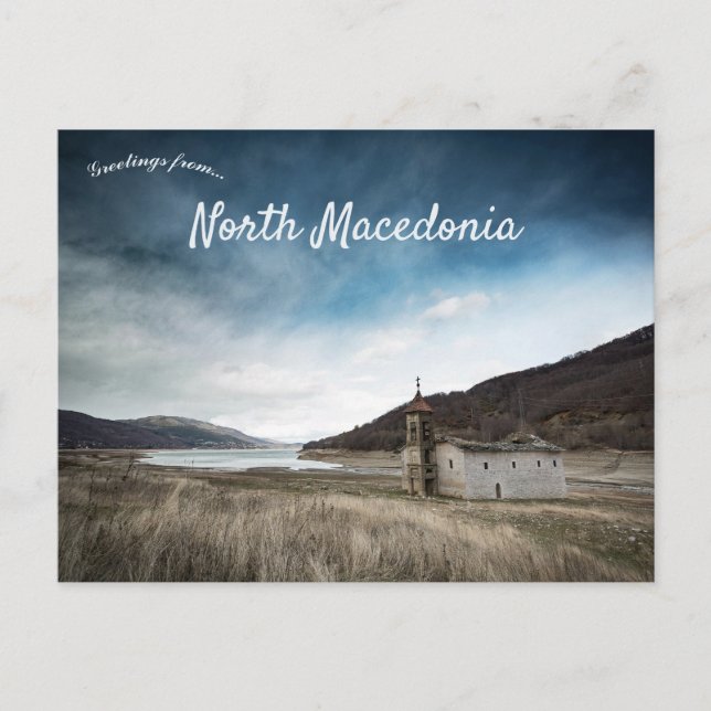 A View of Mavrovo North Macedonia Postcard (Front)