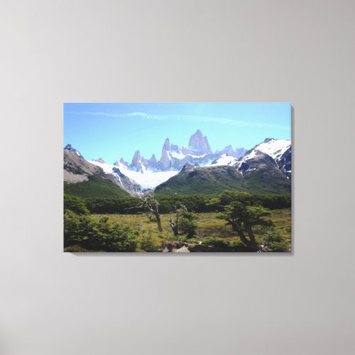 A View Of Mount Fitz Roy Canvas Print