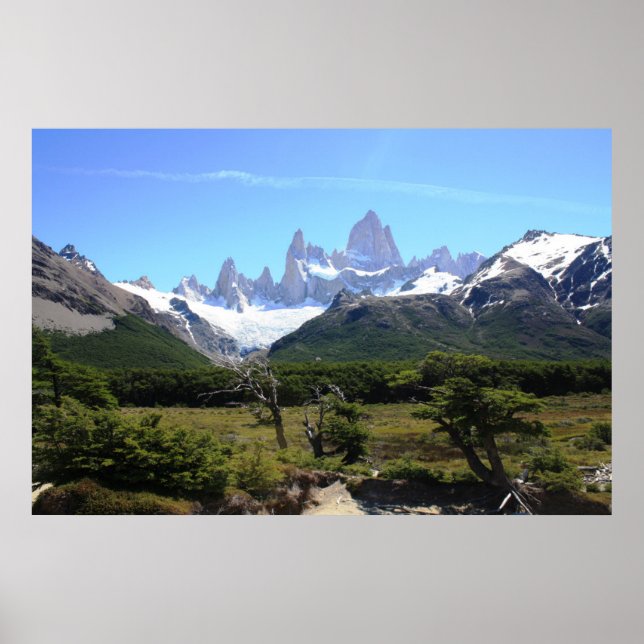 A View Of Mount Fitz Roy Poster (Front)