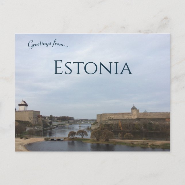 A View of Narva Estonia Postcard (Front)