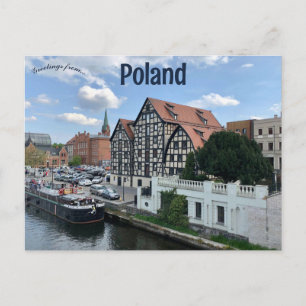 A View of Old Town in Bydgoszcz Poland Postcard