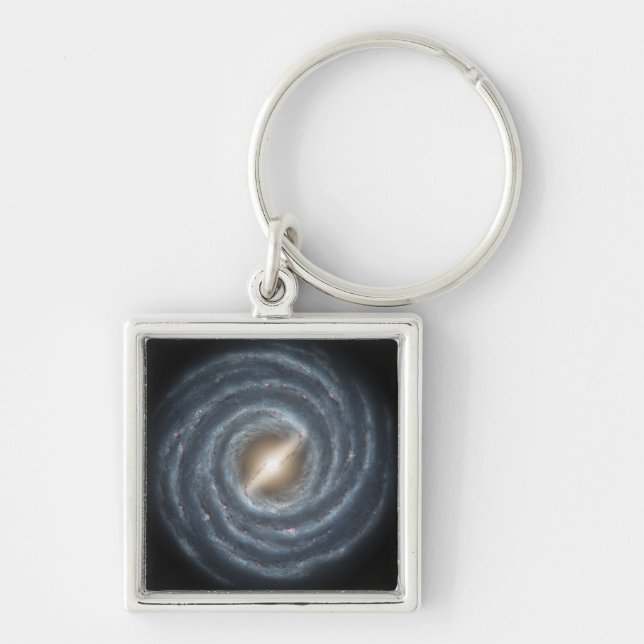 A view of our own Milky Way Galaxy Keychain (Front)