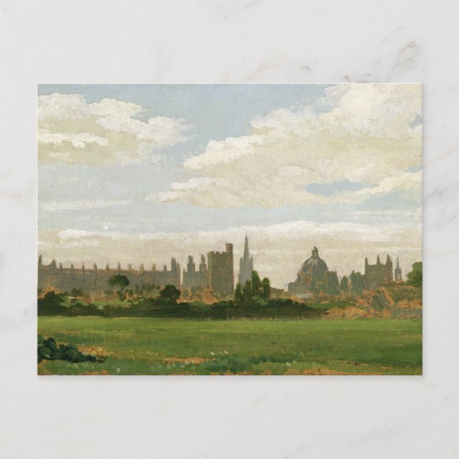 A View of Oxford (oil on millboard) Postcard (Front)