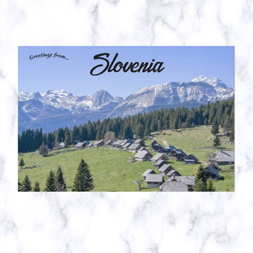 A View of Pokljuka Slovenia Postcard