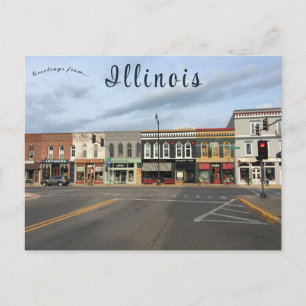 A View of Princeton Illinois Postcard