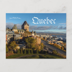 A View of Quebec City Quebec Canada Postcard