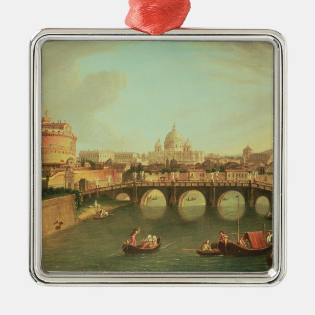 A View of Rome Metal Ornament (Front)