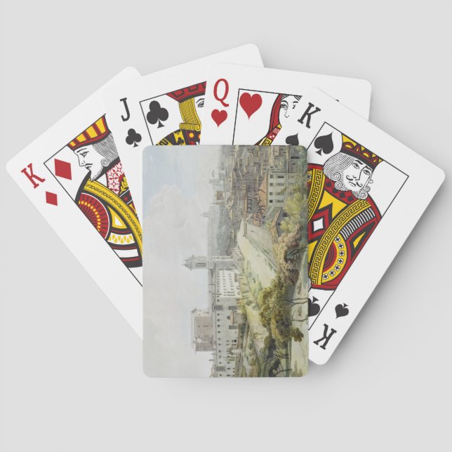 A View of Rome taken from the Pincio, 1776 (w/c ov Poker Cards (Back)