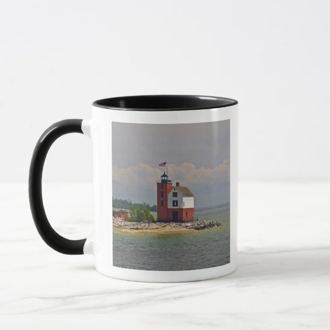 A view of Round Island Light Station. Mug (Left)