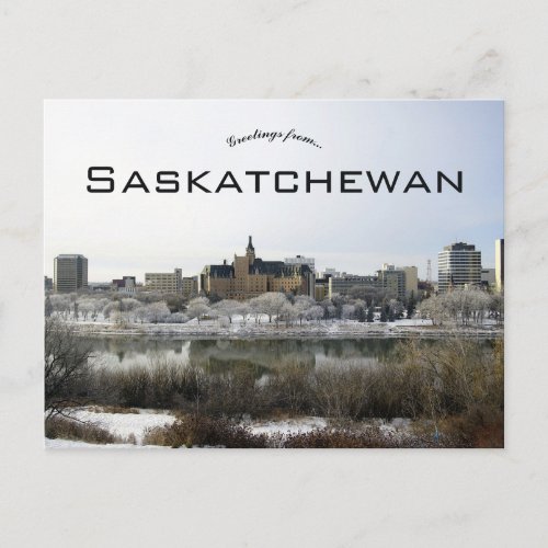 A View of Saskatoon Saskatchewan Postcard