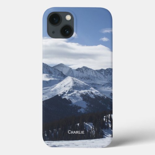 A View of the Alps Add a Name to Personalise iPhone 13 Case