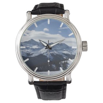 A View Of The Alps. Alpine Mountains. Watch by NigelSutherland at Zazzle