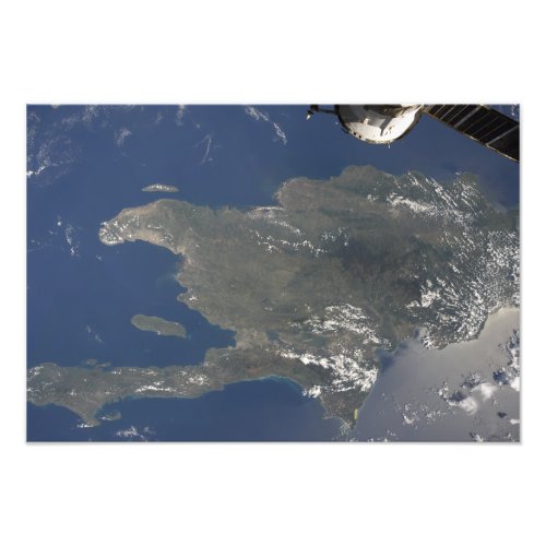 A view of the Caribbean island of Hispaniola Photo Print