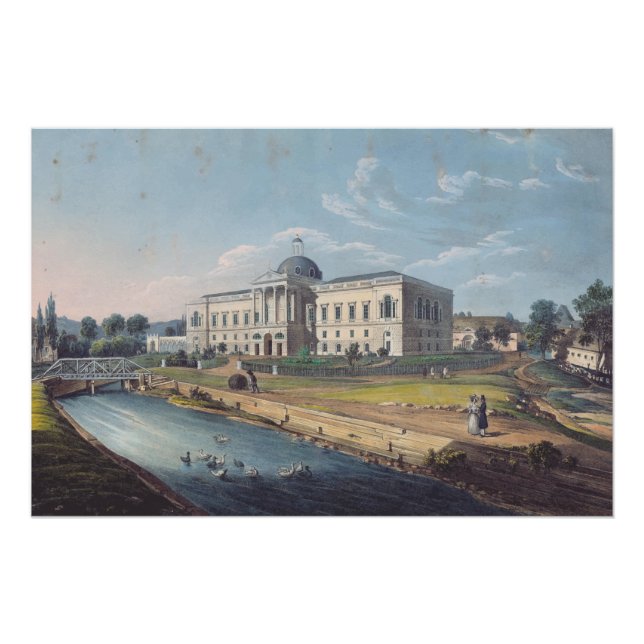 A view of the classicist mansion in Topolcianki Poster (Front)