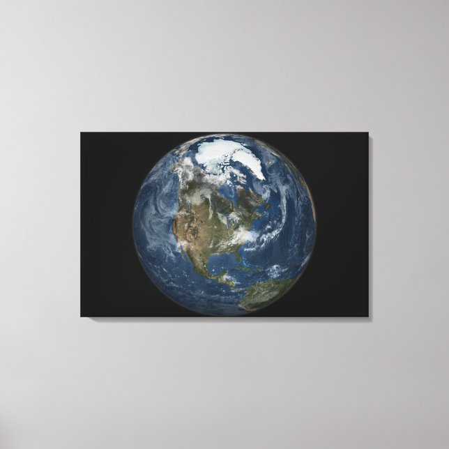 A view of the Earth Canvas Print (Front)