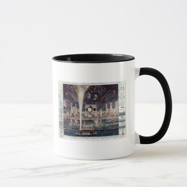 A view of the Fire-workes and Illuminations Mug (Right)