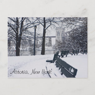 A View of the Hellgate Bridge, Astoria NY Postcard