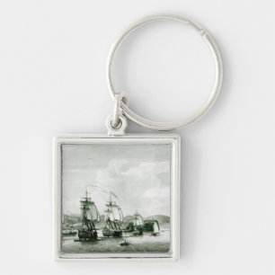A View of the Island of St.Lucie Keychain