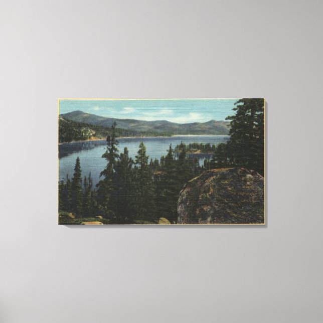 A View of the Lake from Castle Rock Canvas Print (Front)