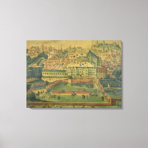 A View of the Royal Palace Brussels Canvas Print