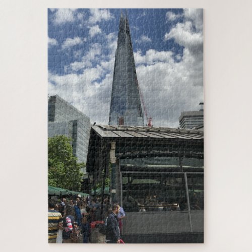 A View of the Shard Borough Market London UK Jigsaw Puzzle
