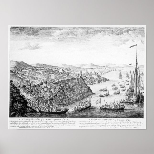 A View of the Taking of Quebec Poster (Front)