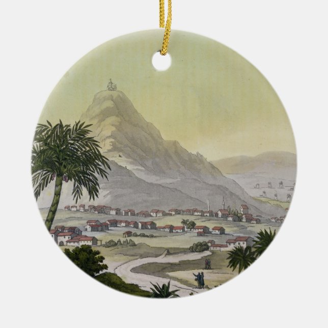 A view of the township of Lima, Peru, from 'Le Cos Ceramic Ornament (Front)