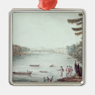 A View of Ticonderoga from a point Metal Ornament