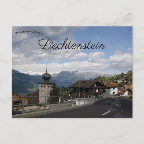 A View of Triesenberg Liechtenstein Postcard