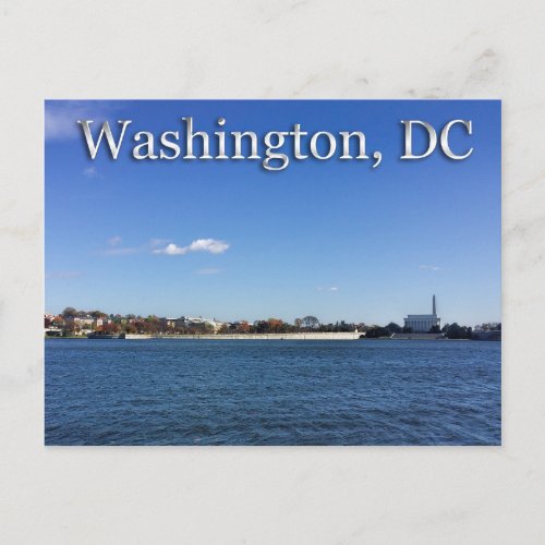 A view of Washington DC Postcard