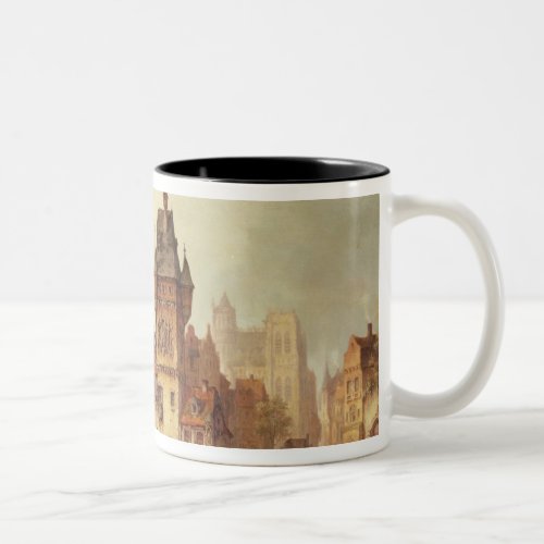 A View on the River Dordrecht 1879 oil on canva Two_Tone Coffee Mug