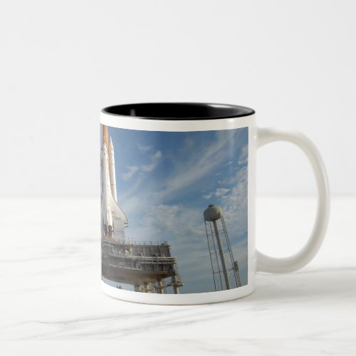 A view Space Shuttle Atlantis on Launch Pad 39A Two_Tone Coffee Mug