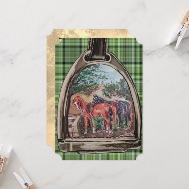 a view through a stirrup  (Front/Back In Situ)