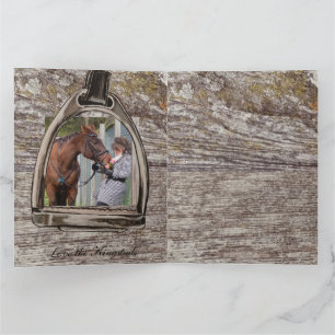a view through a stirrup card