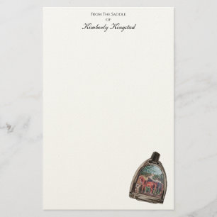 a view through a stirrup stationery