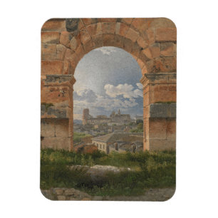 A View through Three Arches of the Colosseum Magnet