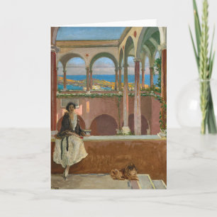 A Villa on the Riviera Sir John Lavery Card