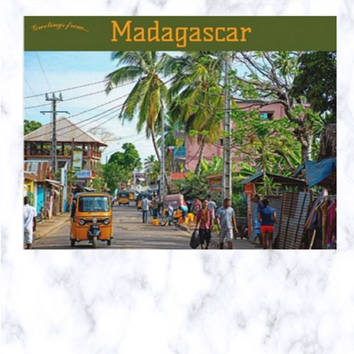 A Village in Madagascar Postcard