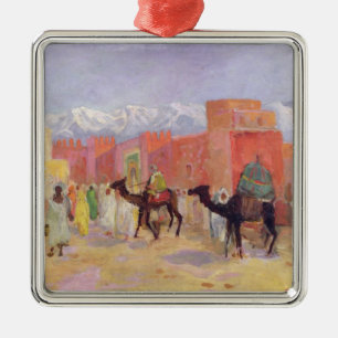 A Village in the Atlas Mountains Metal Ornament