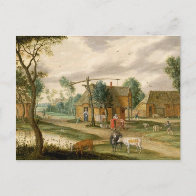 A village landscape postcard (Front)
