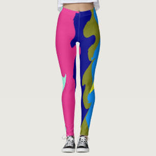A vintage abstract "Ratti_Creative_Arts" Leggings