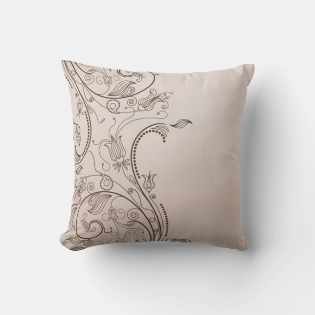 A Vintage Abstract Throw Pillow (Front)