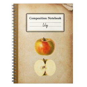 A Vintage Apple and a Half Personalized Comp Notebook