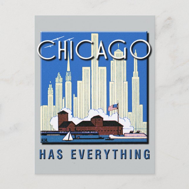 A Vintage Chicago Update Postcard (Front)
