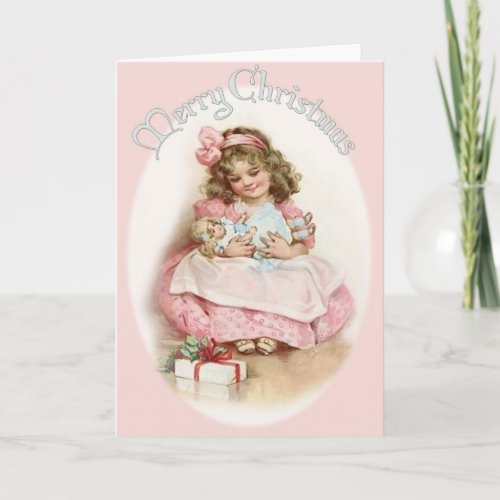 A Vintage Christmas Cutie Holiday Card