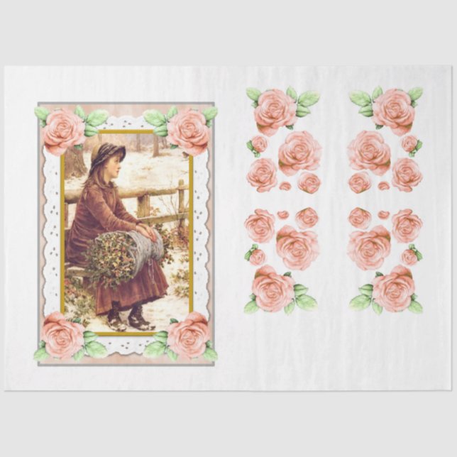 A Vintage Christmas Series Design 11 Tissue Paper (Front)